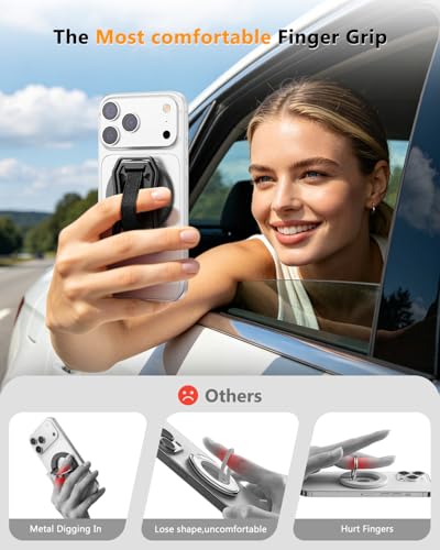 for Magsafe Phone Grip & Magnetic Ring Holder - color: Black