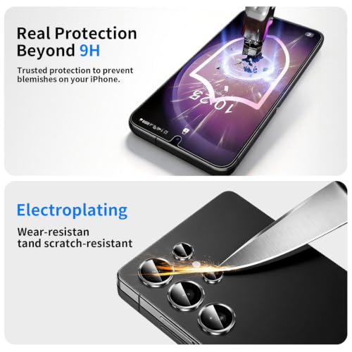 Privacy Screen Protector & Camera Lens for Galaxy S25 Plus 5G - size: Galaxy S25+ 6.7 Inch