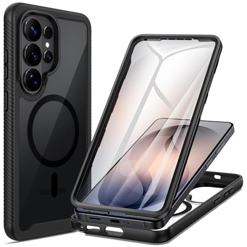 seacosmo Magnetic Designed for Samsung Galaxy S26 Ultra Case, Full Body Shockproof Cover, with Built-in Screen Protector Slim Fit Protective Phone Case for S26 Ultra 6.9", Black - color: Black Magnetic, size: Samsung Galaxy S26 Ultra Case