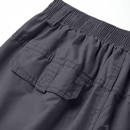 Mens Casual Pants Canvas Breathable Tactical Water Resistant Flap Pockets Golf BDU Casual Tactical Pants for Men - color: A Dark Gray, size: XX-Large