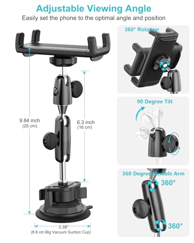 Pilot Phone Holder, Aviation Window Phone Mount, Ultra Suction Cup