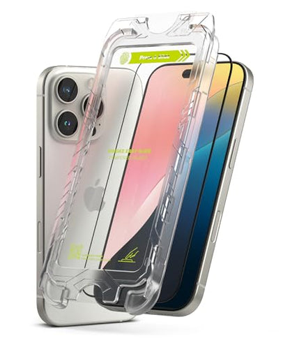 Ringke for iPhone 16 Pro Screen Protector [Easy Slide, 2 Pack] - size: iPhone 16 Pro