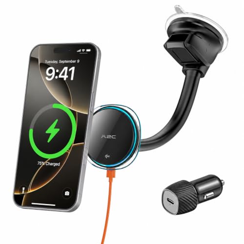 A2C Qi2 15W Fast Charging Magnetic Wireless Car Charger Dual Cooling System