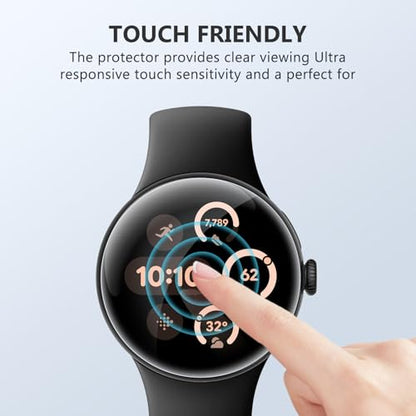 EGV 6 Pack for Google Pixel Watch 5/4/3 45mm Screen Protector, TPU Film - size: 45mm