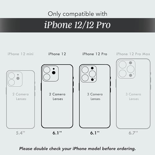 COCOMII Rectangle for iPhone 12/12 Pro Case, Natural Real Mother of Pearl | Compatible with MagSafe Wireless Charging, Shockproof 10ft Drop Protection, Camera & Screen Protection, Premium Glossy Finish - color: Natural Real Mother of Pearl, size: iPhone 1