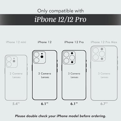 COCOMII Rectangle for iPhone 12/12 Pro Case, Natural Real Mother of Pearl | Compatible with MagSafe Wireless Charging, Shockproof 10ft Drop Protection, Camera & Screen Protection, Premium Glossy Finish - color: Natural Real Mother of Pearl, size: iPhone 1