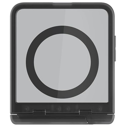 Ghostek Covert Clear Galaxy Flip 7 Case with Built-in Kickstand, MagSafe and Full Hinge Protection Designed for 2025 Samsung Galaxy Z Flip7 (6.9") (Smoke) - color: Smoke, size: Galaxy Z Flip 7