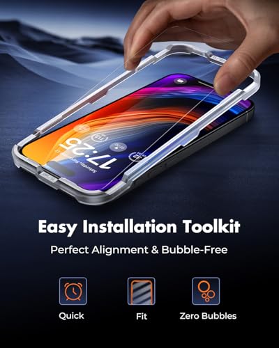 UNBREAKcable 2-Pack Screen Protector for iPhone 15 Pro,Tempered Glass - size: iPhone 15 Pro