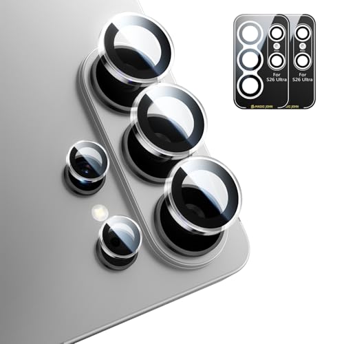 MAGIC JOHN 2 Pack for Samsung Galaxy S26 Ultra Camera Lens Protector,Clear - color: Clear