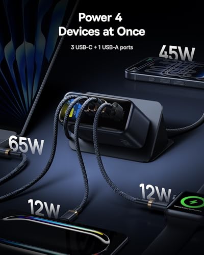 Baseus Picogo 140W USB C Charger, 4-Port Fast Charging Block Laptop Charger - size: 140W
