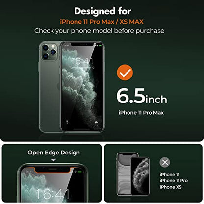 UNBREAKcable Privacy Screen Protector for iPhone 11 Pro Max/XS Max, 2-Pack - size: iPhone 11 Pro Max/Xs Max