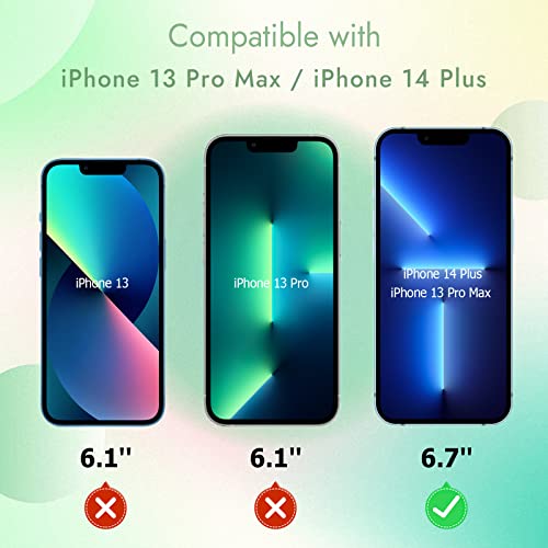 [3 Pack] for iPhone 13 Pro Max Green Privacy Screen Protector - size: iPhone 13 Pro Max/14 Plus