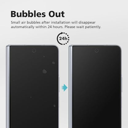 [3+3] for Samsung Galaxy Z Fold 5, Paperfeel Anti-Glare Matte Screen Protector, 3 Pack Inside Paperfeel Film + 3 Pack Front Anti-Glare Matte Film, Anti-Fingerprint, Self-Healing, Bubble Free Easy Installation with Alignment Applicator - size: Galaxy Z Fol