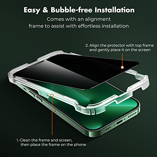 UNBREAKcable Privacy Screen Protector for iPhone 13 Pro Max/14 Plus, 2-Pack - size: iPhone 13 Pro Max/14 Plus