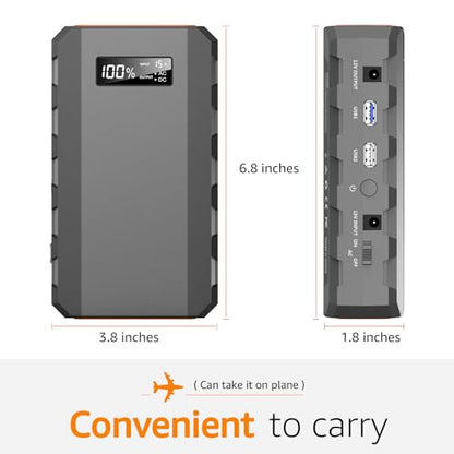 SinKeu 23,400mAh/86.58Wh Portable Laptop Phone Charger with AC Outlets - color: Grey