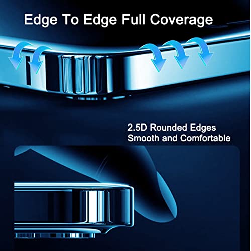 2 Pack Compatible with iPhone 12 Pro Max 6.7" Matte Privacy Screen Protector, Anti-Glare Anti-Spy Scratch Resistant Tempered Glass Film, Anti-Shatter, Rounded Edge Full Coverage