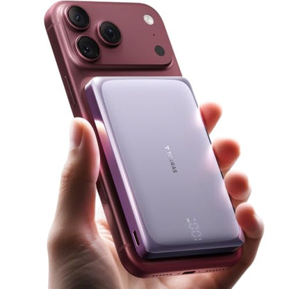TORRAS MiniMag Pro iPhone 18 Pro Max Portable Charger Power Bank, 10000mAh - color: Purple