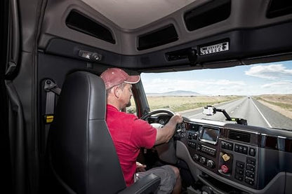 Truckules Truck Phone Mount + Dash Pad, 16.9" Long Holder, Big Rig, Black - color: Black