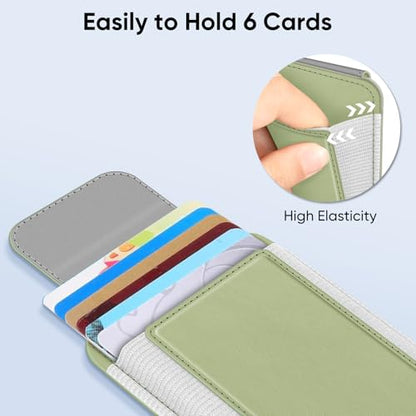 FINPAC MagSafe Wallet Magnetic Card Wallet Holder for Women Men - color: Bamboo Green