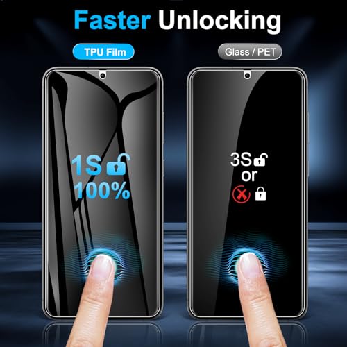 LYWHL 2 Pack for Samsung Galaxy S26 Privacy Screen Protector [Like Original Fingerprint Unlock], Anti-Spy Private S26 Film [Not Glass], Case Friendly, Scratch-Resistant, Sensitive Touch - size: Samsung Galaxy S26