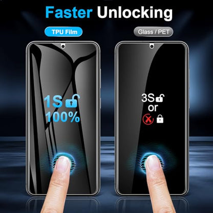 LYWHL 2 Pack for Samsung Galaxy S26 Privacy Screen Protector [Like Original Fingerprint Unlock], Anti-Spy Private S26 Film [Not Glass], Case Friendly, Scratch-Resistant, Sensitive Touch - size: Samsung Galaxy S26