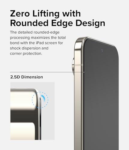 Ringke for Google Pixel 9 Pro XL Screen Protector [Easy Slide, 2 Pack] | Easy Installation with Alignment Tool, Case Friendly Premium 9H Hardness Tempered Glass - size: Pixel 9 Pro XL