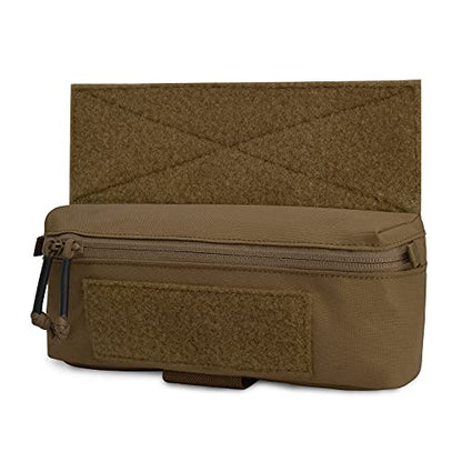 PETAC GEAR Tactical Mini Drop Pouch Fanny Pack Tool Pouch for Tactial Vest Chest Rig - color: Coyote Brown
