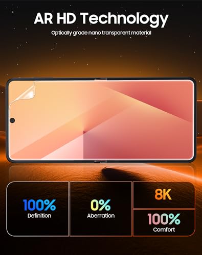 Spugan for Samsung Galaxy Z Flip 7 Screen Protectors, 2 Pcs Inner Screen TPU Protective Film [Installation Kit] + 2 Pcs Outer Screen Tempered Film, Durable, Scratch Resistant, Bubble Free, Newbie Friendly, Ultra HD - size: Flip7-2+2 Pac