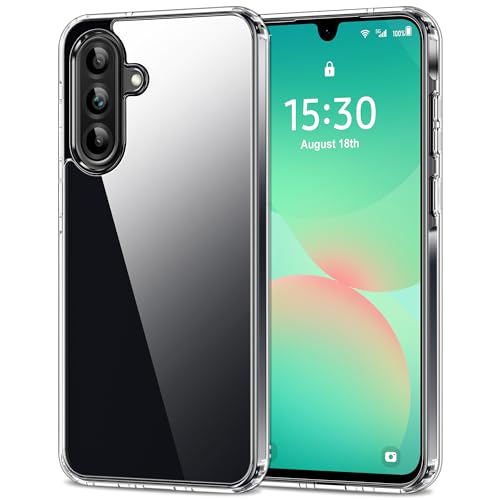 HOOMIL Case for Samsung Galaxy A26, Non-Yellowing, Drop Protection, Anti-Scratch Transparent Hard Back Phone Cover - Crystal Clear - color: Clear, size: A26 5G