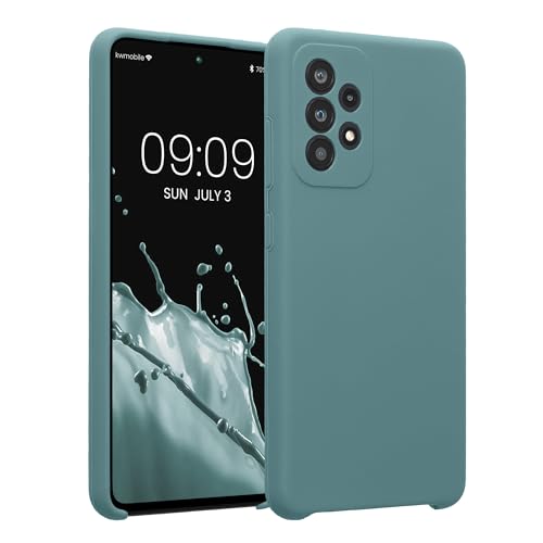 kwmobile Case Compatible with Samsung Galaxy A52 / A52 5G / A52s 5G Case - Slim TPU Silicone Phone Cover - Soft Touch Finish - Arctic Night - color: Arctic Night, size: Galaxy A52 / A52 5G / A52s 5G