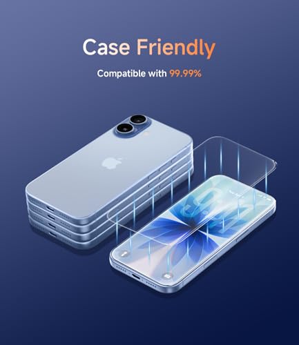 3 Pack for iphone 17 Screen Protector, 9H Hardness Military-Grade Shatterproof, Easy Bubble-Free Install Screen Protector 17 HD Clear Tempered Glass, Case Friendly Design - size: iphone 17(6.3'')