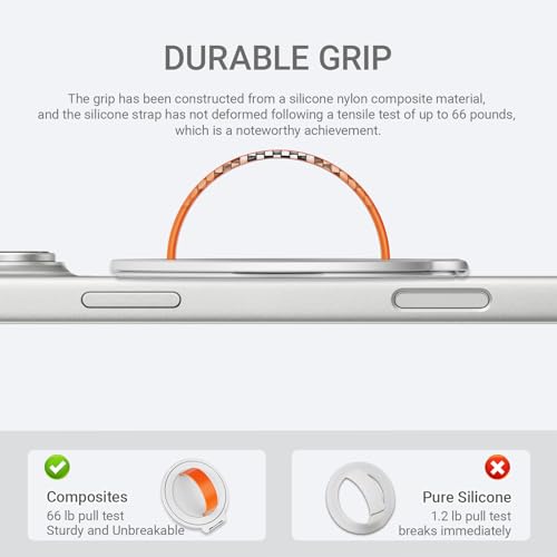 Grat 3 for Magsafe Magnetic Phone Grip Stand, Silver - color: Stand-Silver