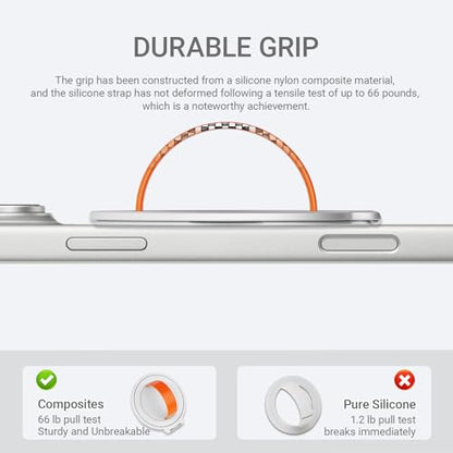 Grat 3 for Magsafe Magnetic Phone Grip Stand, Silver - color: Stand-Silver