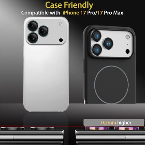 Camera Lens Protector for iPhone 17 Pro/17 Pro Max, Black - color: Black