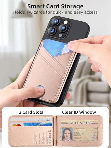 for Magsafe Wallet Stand Tracker (iOS Only) Magnetic Card Holder Finder - color: Gold Find My
