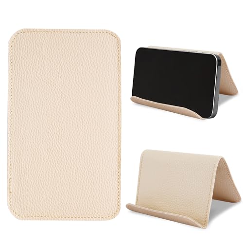 Airplane Travel Essentials for Flying Flex Flap Cell Phone Holder & Flexible Tablet Stand for Desk, Bed, Treadmill, Home & in-Flight Airplane Travel Accessories(1-Lichee White) - color: 1-Lichee White