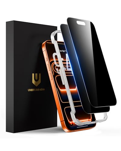 UNBREAKcable Privacy Screen Protector for iPhone 17 Pro Max, 2-Pack - size: iPhone 17 Pro Max