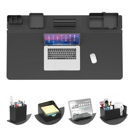 KDD Mouse Pad - Desk Mat with Foldable Phone Holder - Gaming Mousepad with Ultra-Smooth Surface, Non-Slip Base - Keyboard Mat for Home Office Gamer Accessories - size: 27.5" x 11.8"