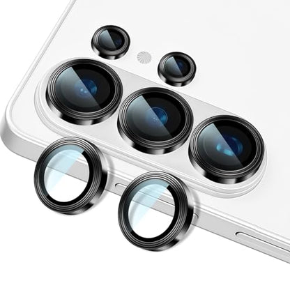 Camera Lens Protector for Samsung Galaxy s26 Ultra, Solid Color Spiral Ring - color: Black