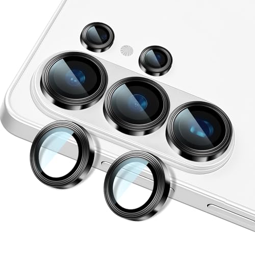 Camera Lens Protector for Samsung Galaxy s26 Ultra, Solid Color Spiral Ring - color: Black
