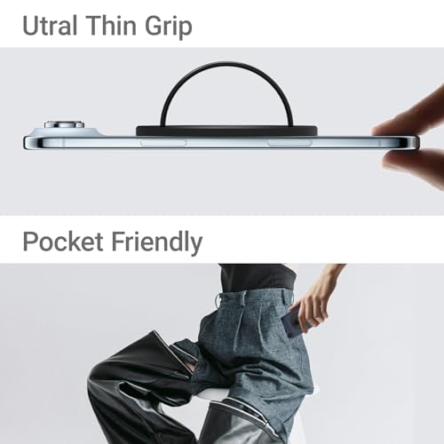 Grat 3 Lite for Magsafe Magnetic Phone Grip, Black - color: Grip-Black