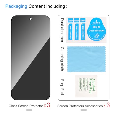 3 Pack Privacy Screen Protector for Nothing Phone (4a) Pro