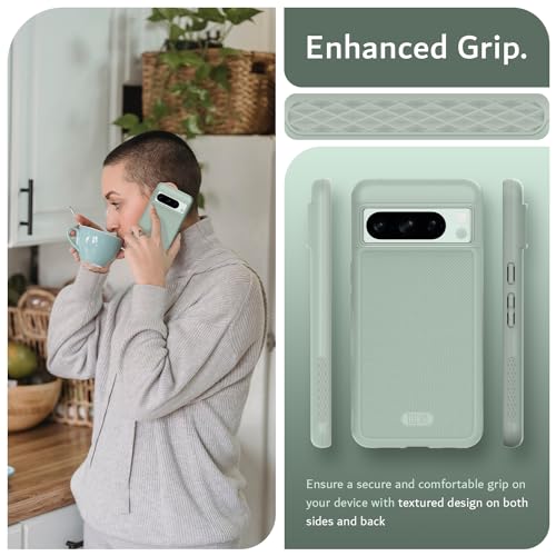 TUDIA MergeGrip [Magsafe Compatible] Designed for Google Pixel 8 Pro Case (2023) - Dual Layer [Military Grade] Shockproof Slim Rugged Tough Heavy Duty Phone Cases - Green Lily - color: Green Lily, size: Magnetic Pixel 8 Pro
