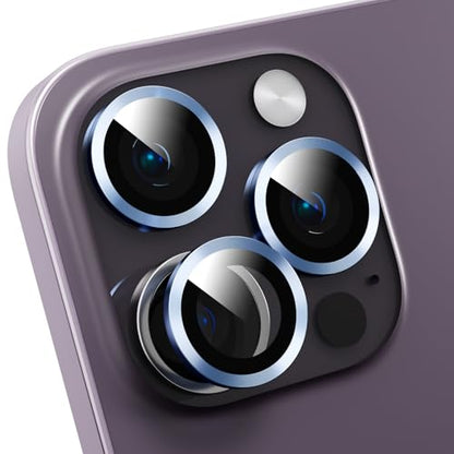 Camera Lens Protector Compatible with iPhone 11/iPhone 12/iPhone 12 Mini,Scratch Resistant,HD Clear Tempered Glass Camera Lens Protection Cover,Case Friendly Easy to Install - Blue - color: Blue, size: iPhone 11/iPhone 12/iPhone 12 Mini