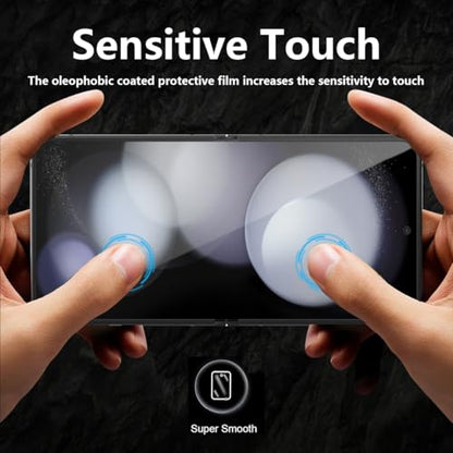 3 Pack for Samsung Galaxy Z Flip 5 Screen Protector Flexible TPU Film with 2 Pack Outer Film Screen Protector, Easy Installation, Self-Healing, HD Clear(Not Glass) - size: for Galaxy Z Flip 5