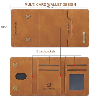 Leather Wallet Phone Cases Compatible with iPhone 15 Pro Case with Card Holder Men 6.1'' 2 in 1 Detachable Back Cover (Brown, IP 15 Pro) - color: Brown, size: IP 15 Pro