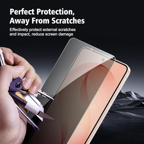 2+2 Pack for Samsung Galaxy S26 Privacy Screen Protector with Camera Lens Protector, Anti Spy Tempered Glass Protection Film 9H Hardness, Scratch Resistant, Case Friendly