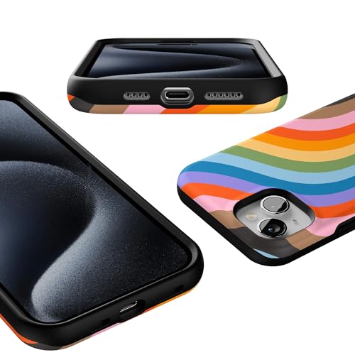Casely iPhone 15 Plus Case | Love for All | Rainbow Pride | Bold Protective Design | Compatible with MagSafe - color: Love for All | Rainbow Pride
