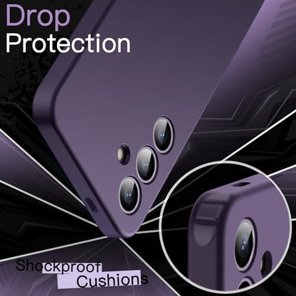 JETech Slim Case for Samsung Galaxy S24 Plus, Cobalt Violet | Camera Lens Protection, Soft TPU Design, Matte Finish, Shockproof Protection - color: Cobalt Violet, size: S24 Plus