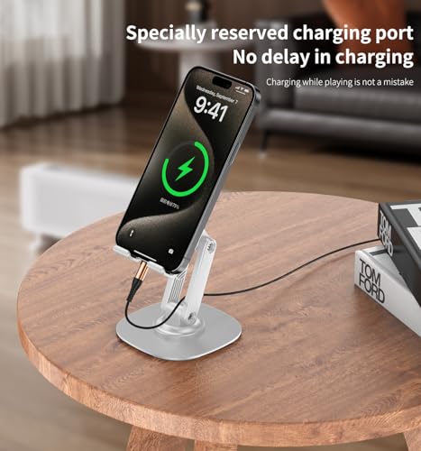 360° Rotating Cell Phone Stand for Desk (K69-White) - size: K69-White